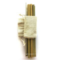 Natural Reusable Bamboo Straw with Customized Logo